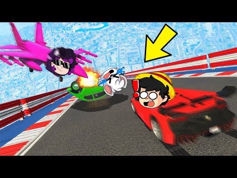 GTA 5: ¡SOBREVIVE a la MEGA RAMPA 99.99% IMPOSIBLE! 😱 CARA A CARA con Los Panas en GTA V