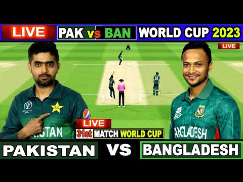 Live: PAK Vs BAN, ICC World Cup 2023 | Live Match Centre | Pakistan Vs Bangladesh | 1st Innings