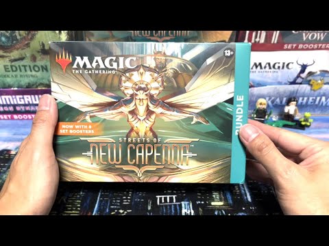 Streets of New Capenna Bundle Opening + M21 misprint! MtG, SNC, Magic the Gathering unboxing.
