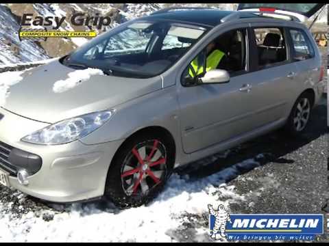 Michelin Easy Grip Schneekette Anwendungsfilm (insbes. Montage) und Produktbeschreibung