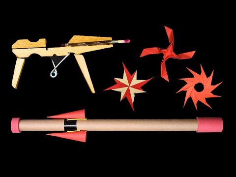 Top 06 Easy #Origami #Ninja Star/#Sword/#gun