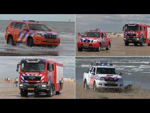 Brandweer, Reddingsbrigade, Strandpolitie, Oefenen Incidenten op Water tijdens SAR Katwijk 2022!