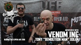 Interview with Tony "Demolition Man" Dolan of Venom Inc at Bloodstock Open Air 2018