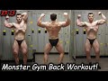 JOURNEY TO THE STAGE EP 25 | BACK WORKOUT & POSING PRACTICE AT MONSTER GYM (3 weeks out)