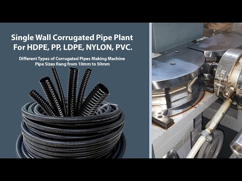 HDPE Corrugated Flexible Pipe Machine