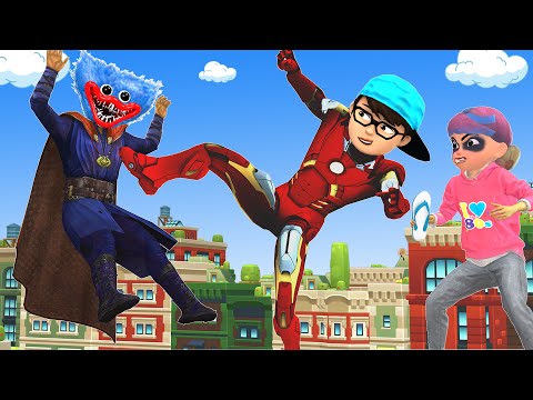 Boy Nick Iron Man Become Hero Protect Mother - Scary Teacher 3D Fun Animation