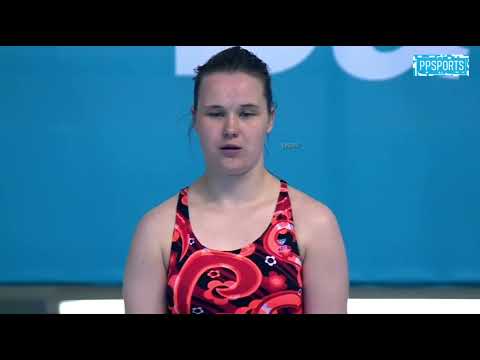 Indre Girdauskaite (Lithuania) l 1m Springboard — European Diving Championships