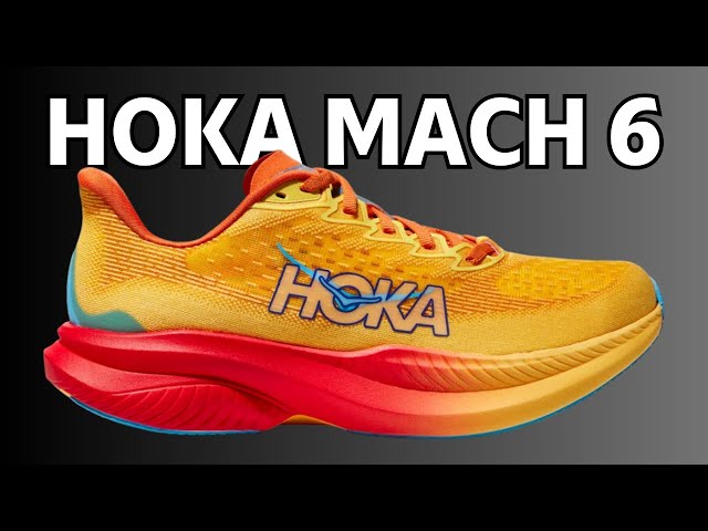 Vídeo relacionado con HOKA ONE ONE Mach 6 Zapatillas para hombre, Negro/Blanco, 42 EU
