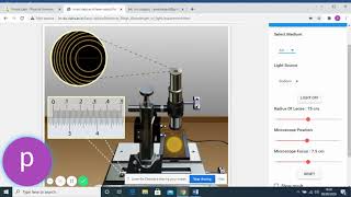 NEWTONS RINGS - Wavelength of Light - Demonstration using Virtual Labs - by Dr.Preetha George