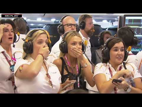 F1 Abu Dhabi 2018 - Nico Hulkenberg Roll-Over Crash Against Wall!