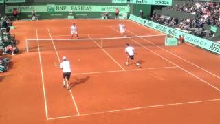 Juan Sebastian Cabal & Robert Farah V Michael Llodra & Nenad Zimonjic French Open 2012