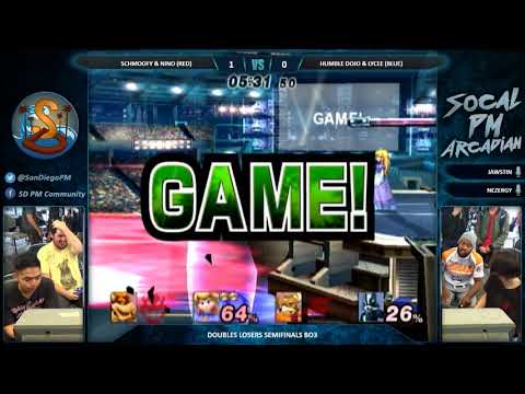 SoCal PM Arcadian 7 - Schmoofy & Nino vs. Humble Dojo & Lycee - PM Losers Semis - Project M