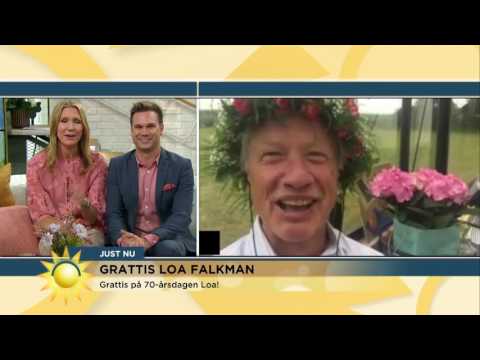 Loa Falkman på 70-årsdagen: "Jag vaknade med fruar i sängen" - Nyhetsmorgon (TV4)
