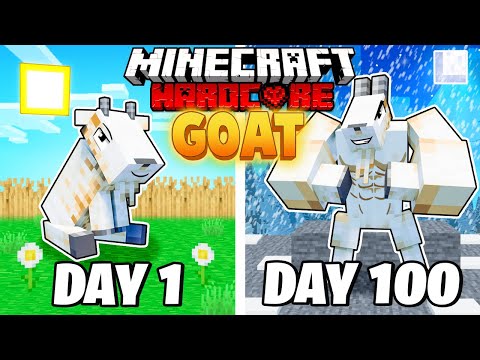Bronzo - I Survived 100 Days as a GOAT in HARDCORE Minecraft!