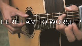 Here I Am To Worship - Tim Hughes (Fingerstyle Guitar Cover by Albert Gyorfi) [+TABS]