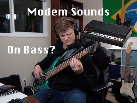 Dialing Out - Dialup Modem Sounds on Bass Guitar