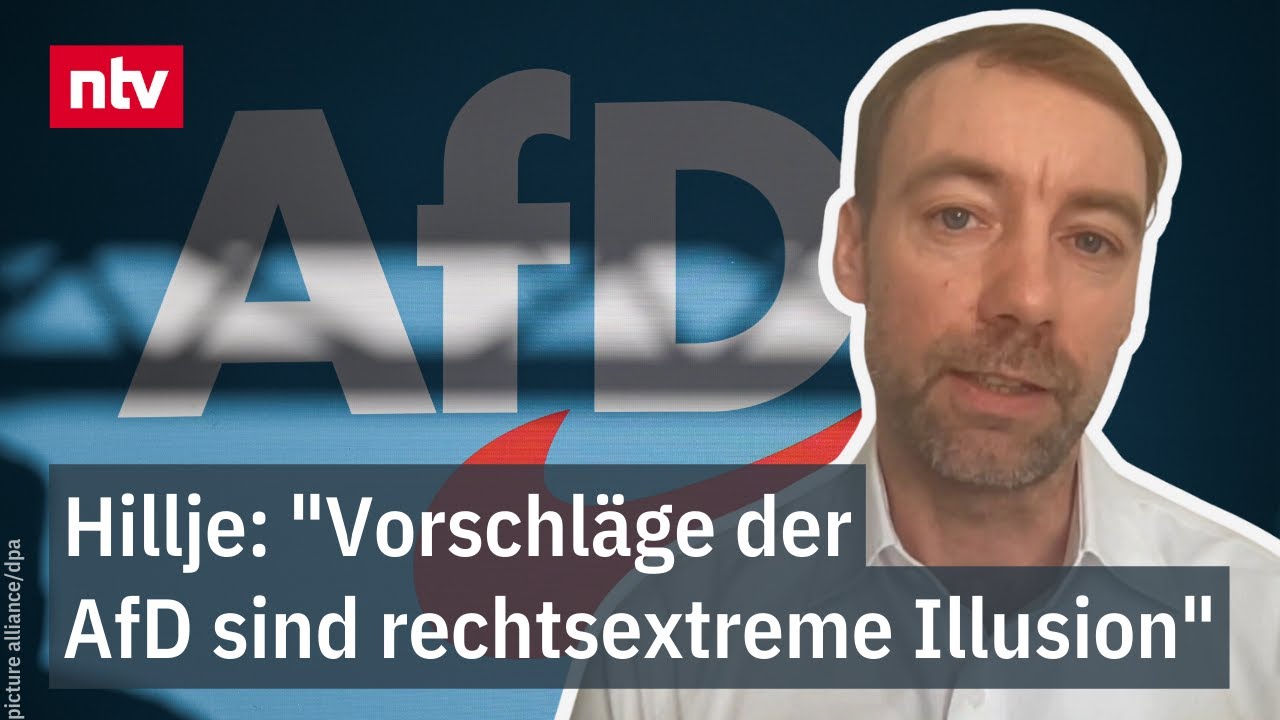"Rechtsextreme Illusion" - Politikberater Hillje zu Vorschlägen der AfD | ntv