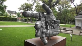 preview picture of video 'Skulpturen am Rheinkilometer 529, Bingen, Triennale 2014'