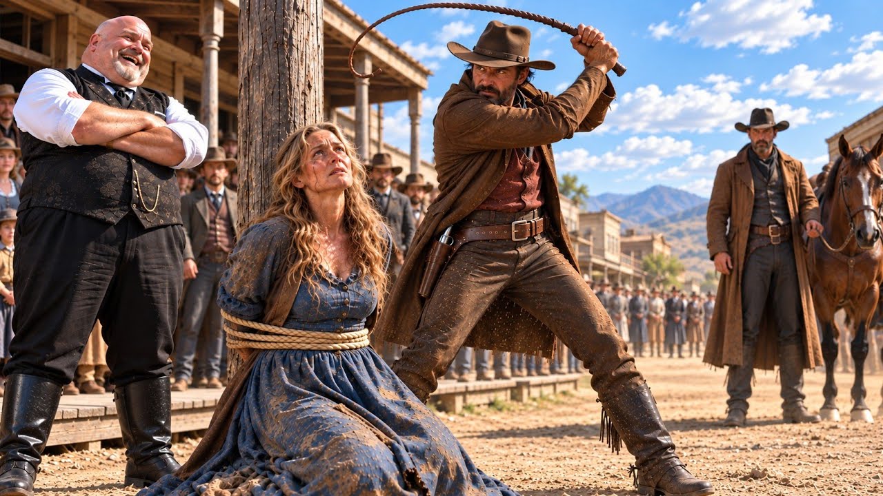 They Horsewhipped The Widow for Her Late Husband’s Mistakes – Until a Gunslinger Drew the Line