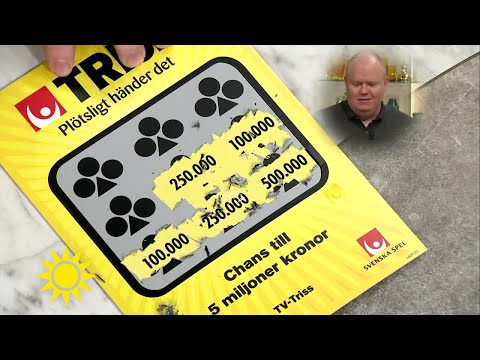 Trissvinnaren kan sin sak: "Man har väl skrapat ett antal lotter innan man kommer hit" - N