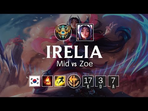 Irelia Mid vs Zoe - KR Challenger Patch 8.10