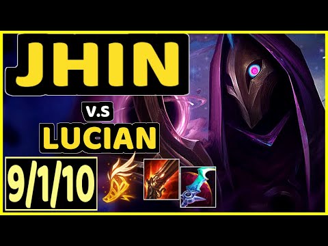 LODIK (JHIN) vs LUCIAN - 9/1/10 KDA BOTTOM ADC GAMEPLAY - EUW Ranked GRANDMASTER