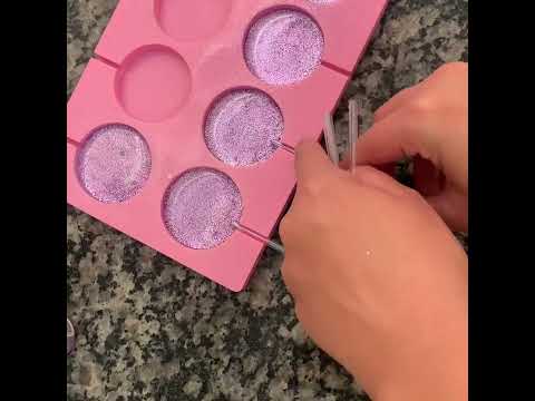 Pirulito de cristal com papel arroz