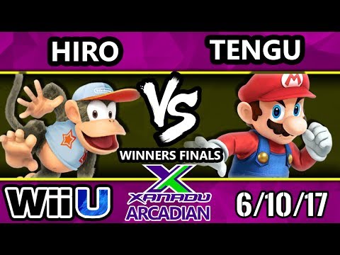 Smash 4 - Hiro (Diddy Kong, Bowser JR) Vs. Tengu (Mario) Spring Arcadian Winners Finals