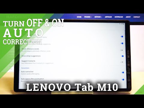 How to Enable Text Correction Option on LENOVO Tab M10 – Keyboard Settings