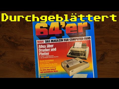 Ausgabe Oktober 1984 der 64er Zeitschrift (10-1984) durchgeblättert und kommentiert