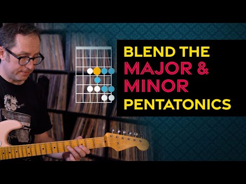 Blend the major and minor pentatonic scales in 1 position - Guitar Lesson - ML074