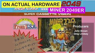 On Actual Hardware: Miner 2049er on the Super Cassette Vision