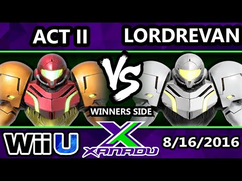 S@X 163 - Act II (Samus) Vs. LordRevan (Samus) SSB4 Tournament - Smash Wii U - Smash 4