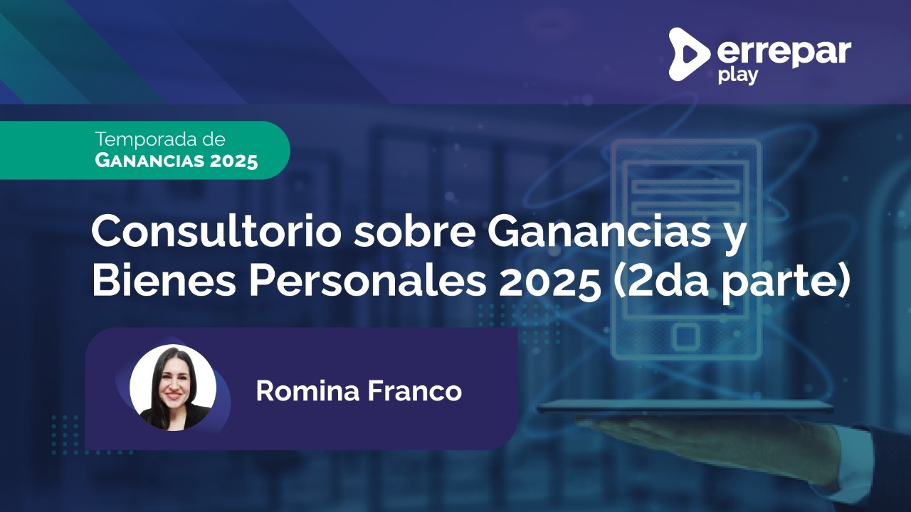 Consultorio sobre ganancias y bienes perosnales