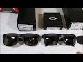 Oakley Prizm Black vs Black Iridium Polarized vs Prizm Grey lenses on Holbrook frames
