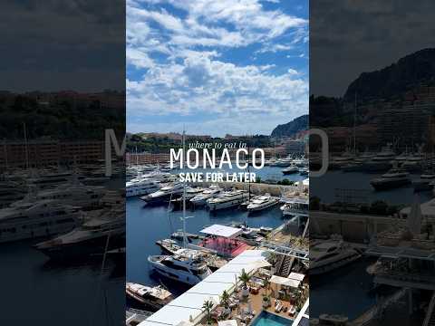 4 MUST-TRY RESTAURANTS IN MONACO! Save for later #travel #montecarlo #monaco #wheretoeat