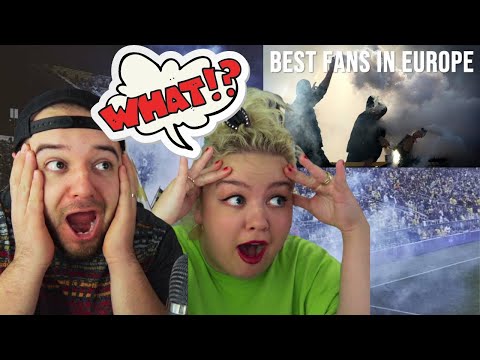 World's Best Football Fans/Ultras: EUROPE | AMERICAN COUPLE REACTION