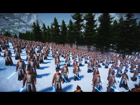 500.000 Jedi VS 20.000 T-Rex ! Ultimate Epic Battle Simulator 2 - UEBS 2