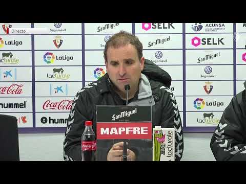 Rueda de prensa de Jagoba Arrasate previa al encuentro ante la Real Sociedad