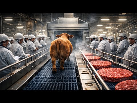 Millions of Beef Burger Patties per Day | Inside a Fully Automated Beef Factory