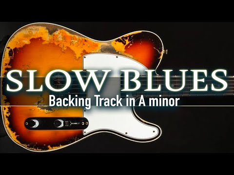 Deep & Melancholic Slow Blues Backing Track in A minor | SZBT 1100