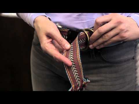 How to fasten double d-ring belt buckles