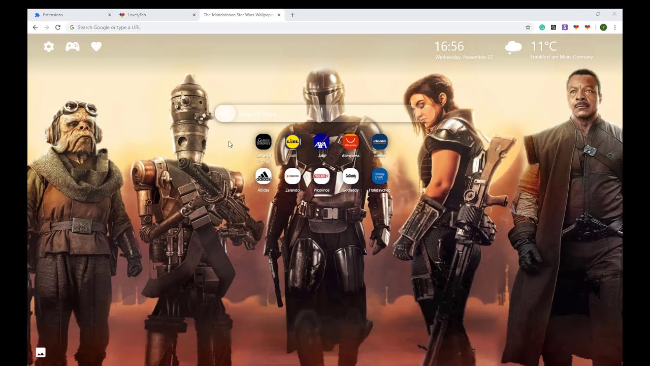 Awesome The Mandalorian Star Wars Wallpapers New Tab For Chrome!!!