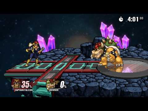 Captain Falcon vs Bowser SSF2 Beta (5-Minute KO)