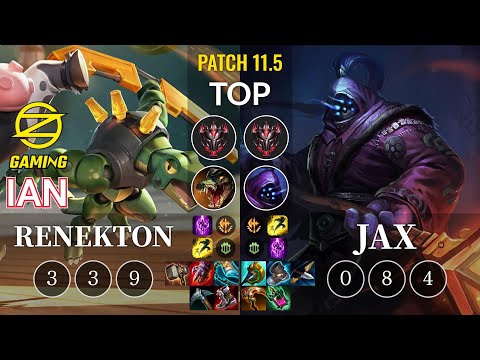 OZ Ian Renekton vs Jax Top - KR Patch 11.5