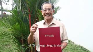 Oldest grad from Temasek Poly says he enjoys studying