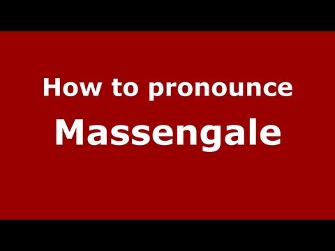 How to Pronounce Massengale - PronounceNames.com
