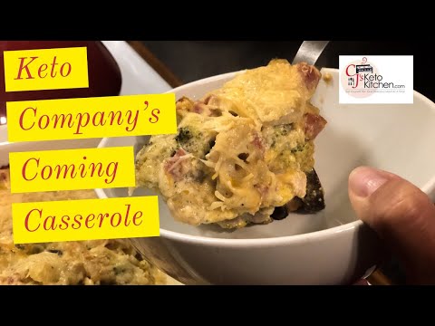 Keto Company's Coming Casserole | Low Carb | #keto #ketorecipes #ketocasseroles