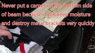 tips how to correctly put a carpet on a boat trailer bunk