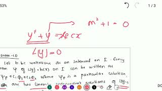 ordinary differential eqn theorem in tamil.. 👍 M.Sc maths
